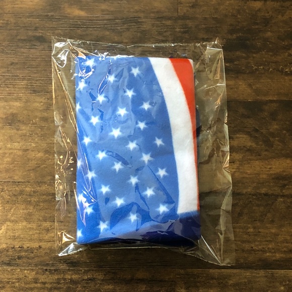 🇺🇸 US Deputy Sheriff’s Assoc. Fleece throw lap blanket w/ American Flag 4’x3’ - Picture 5 of 6